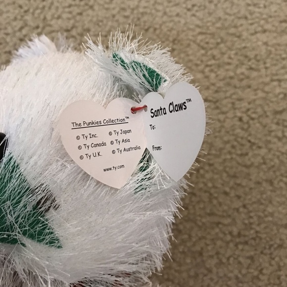 TY Punkies “Santa Claws” 2005 with tag, 14” tall. - Picture 3 of 5